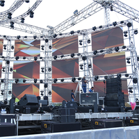 Alta resolución P3.91 Alquiler al aire libre Pantalla LED 500x500mm Gabinete impermeable Empalme sin costuras Pared de video Centro comercial Alto