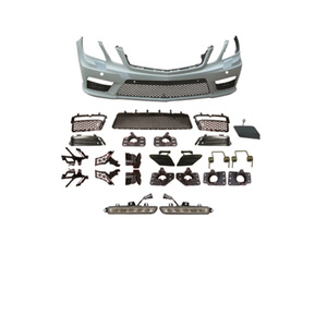 Kit pare-chocs avant et arrière Mercedes-Benz Classe E W212 2010-2013 AMG E63, ensemble complet, matériau PP - Product Image 2