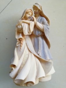 Figura de Resina de la Sagrada <span class=keywords><strong>Familia</strong></span>, Figura de Resina de Piedra, 9 Pulgadas - Product Image 2