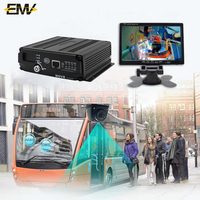 4CH Blackbox Car Mobile DVR avec 4G GPS WIFI 1080p Résolution Vision Nocturne IPS Écran Tactile pour Bus Véhicule Sécurité Ada
