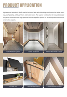 Panneau de meubles en HPL imitation bois TINABELLA, feuille stratifiée haute pression Formica, résine phénolique, résistant au feu, imperméable, pour la maison