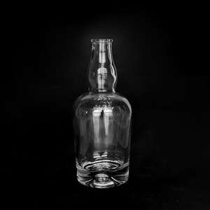 Botella de vino de cristal redonda de lujo de 700ML de altura, patrón láser personalizado, tapón de rosca de corcho Natural, serigrafía empaquetada en caja - Product Image 3