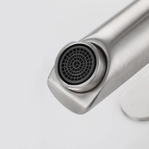 Robinet de lavabo en acier inoxydable 35 mm, mitigeur monobloc finition brossée pour salle de bain et toilettes - Product Image 3