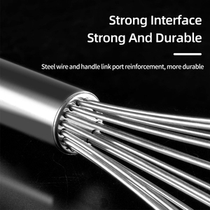 Bakest 8/10/12 Inch Trứng Beater Nhà Bếp Bánh Công Cụ Hộ Gia Đình Xoắn Đánh Trứng Bằng Tay Đánh Trứng Thép Không Gỉ Râu - Product Image 3