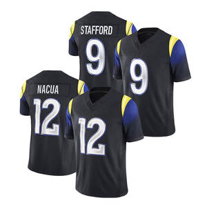 Camisetas de Fútbol Americano Bordadas con los Nuevos Rivalizaciones 2025, 17 Davante Adams, 12 Puka Nacua, 9 Matthew Stafford, 8 Jared Verse - Product Image 4
