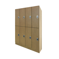 Casier de vestiaire commercial en HPL phénolique étanche pré-assemblé avec serrure électronique, certifié CE, résistant à la rouille et durable