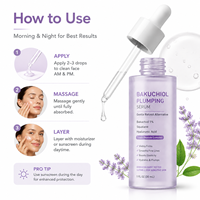 Sérum visage au bakuchiol, best-seller, niacinamide, acide hyaluronique, éclaircissant, hydratant, affinant les pores, anti-âge, revitalisant