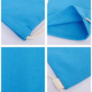 Sac en toile de coton jaune moyen, personnalisé avec logo couleur, fermeture éclair, pour le shopping et les voyages, vente en gros, haute qualité, OEM/ODM - Product Image 2