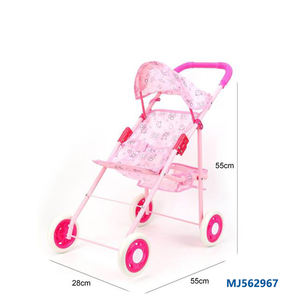 Gran oferta 2024, venta al por mayor, <span class=keywords><strong>carrito</strong></span> <span class=keywords><strong>plegable</strong></span>, cochecito de bebé, cochecito de juguete, Material de tablero, muñeca encantadora, cochecito de bebé - Product Image 2
