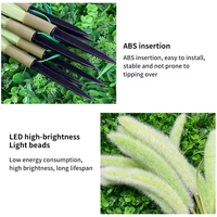 Lampe de jardin LED à brancher en forme de plante de Setaria simulée, idéale pour les festivals et la décoration de rue, en PVC, IP65