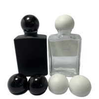 Bouchon à vis en forme de boule de couleur mate de 20 mm pour flacon de parfum
