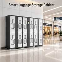 Casiers intelligents connectés pour le partage et le stockage de bagages, armoires électroniques à code QR pour sacs, idéales pour hôtels et sites touristiques