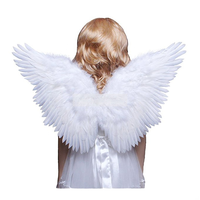 Große Fee Karneval weiße Feder Engels flügel für Hochzeit Weihnachten Kostüm Tanz party Cosplay Stage Show Dekor Halloween