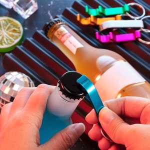 Abridor de botellas de llavero personalizado de cerveza de aluminio y metal personalizado con su logotipo - Product Image 5