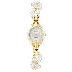New Style <b>Pearl</b> Women's <b>Watch</b> with Chain, Light Luxury, Elegant, Gentle and Exquisite Bracelet <b>Watch</b> - Product Image 3