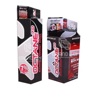 Custom Red Wine Dump Bins Cardboard <strong>Displays</strong> Whiskey <strong>Pallet</strong> Shelf Spirit Retail POP <strong>Corrugated</strong> <strong>Paper</strong> Dump <strong>Displays</strong> - Product Image 2