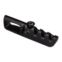 Aiguiseur de couteaux de cuisine multifonctionnel 4 en 1 Premium pour couteaux de cuisine en céramique et en acier, ciseaux, vente en gros