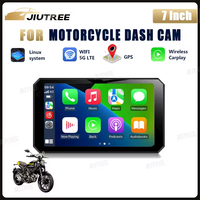 Écran GPS de navigation portable sans fil pour moto de 7 pouces, CarPlay Android Auto, caméra DVR, affichage étanche pour moto