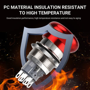 <span class=keywords><strong>Bouton</strong></span> d'arrêt d'urgence en métal de haute qualité et de styles multiples, 3-20V 16/19/22mm IP66 - Product Image 6