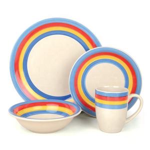 Hecho en China vajilla platos de cerámica vajilla de porcelana de lujo vajilla <span class=keywords><strong>loza</strong></span> 16 piezas Juego de cena hecho a mano - Product Image 1