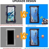 Étui de protection étanche IP68 pour téléphone de plongée avec support caméra, protection 360°, anti-buée, boussole et cordon pour 15 Plus 13 Pro Max