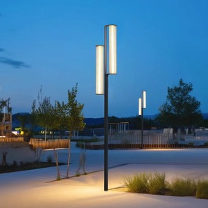 Lampadaire LED d'extérieur moderne, étanche, en acier inoxydable, pour jardin, pelouse, paysage, 2m 3m, pour cour et place publique - Product Image 5