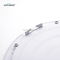 Plafonnier LED encastré rond et fin, économique, AC165-245V 3W-24W, pour magasins de détail, éclairage commercial