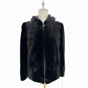 Nuovo Stile 2026: Cappotto in Vera Pelliccia di Visone, Morbido e Liscio, di Alta Gamma, con Cappuccio, Elegante e Lavorato a Mano, di Qualità Superiore - Product Image 4