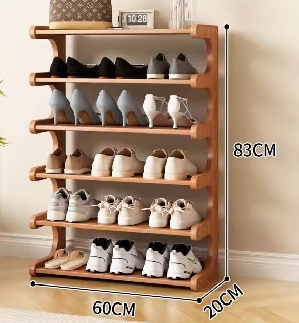 6 niveles, 60 cm de largo [capacidad para 13 pares de zapatos]