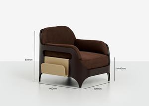 <span class=keywords><strong>Fauteuil</strong></span> simple de détente en velours moderne de haute qualité avec rembourrage en bois massif chaise longue de salon - Product Image 6