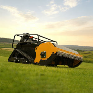 Livraison gratuite, tondeuse à <span class=keywords><strong>gazon</strong></span> robotisée télécommandée, moteur diesel CE EPA, chenilles en caoutchouc agricoles - Product Image 2