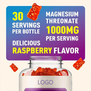 Cuidado DE LA SALUD Suplemento cerebral Magnesio L-Threonate Gummies Magnesio Gummies para la salud ósea - Product Image 2