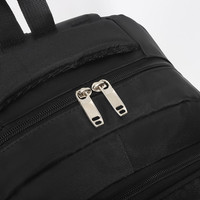 Sac à dos multifonctionnel de luxe à double fermeture éclair, personnalisé pour ordinateur portable, étanche, en polyester Oxford, avec port USB