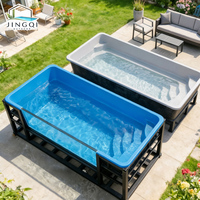 Piscine hors sol en fibre de verre FRP, grand spa jacuzzi de week-end, élégance intemporelle, pour usage domestique