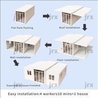 Dépliez rapidement la maison pliable, offrant une personnalisation confortable avec des tailles de 20 ou 40 pouces, fabriquée en Chine.