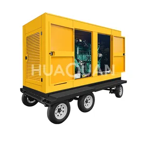 مجموعة مولد الديزل من نوع المقطورة المفتوحة / الصامتة / المزودة بمظلة 450kw 562kVA تعمل بواسطة المحرك الشهير كومنز المحرك