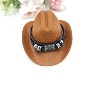 JXANRY Gentleman Cowboy Hat Mini Pet Birthday Party Hat NIO Car No. 66 Ornament Hat Christmas Polyester for
