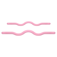 Barre de Pilates lestée ondulée multi-usage portable en silicone premium avec noyau en fonte de fer 15lb 25lb pour entraînement fitness et yoga sous marque privée