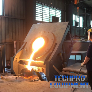 Horno de fusión por inducción de 1,2 T Horno de inducción eléctrico de carcasa de aluminio con máquinas de moldeo - Product Image 6