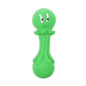 Jouet à mâcher pour chien Octopus, en caoutchouc durable, pour chiens de petite et moyenne taille, nettoyage des dents, soins dentaires, utilisation en intérieur, couleur orange - Product Image 3