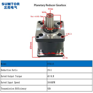 SUMTOR גבוהה דיוק Nema 23 פלנטריים תיבת הילוכים 57XG20 עבור 57HS7630A4D8 צעד מנוע תיבת הילוכים יחס 50 פלנטריים מפחית - Product Image 3