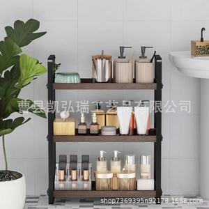 Étagère de rangement simple en bois multicouche pour salle de bain, organisateur de comptoir de toilette, pour cosmétiques et articles divers de chambre à coucher - Product Image 4