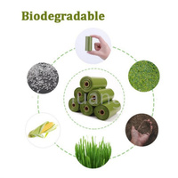 Sacs de crottes de chien en fécule de maïs 100% biodégradables et compostables personnalisés en gros