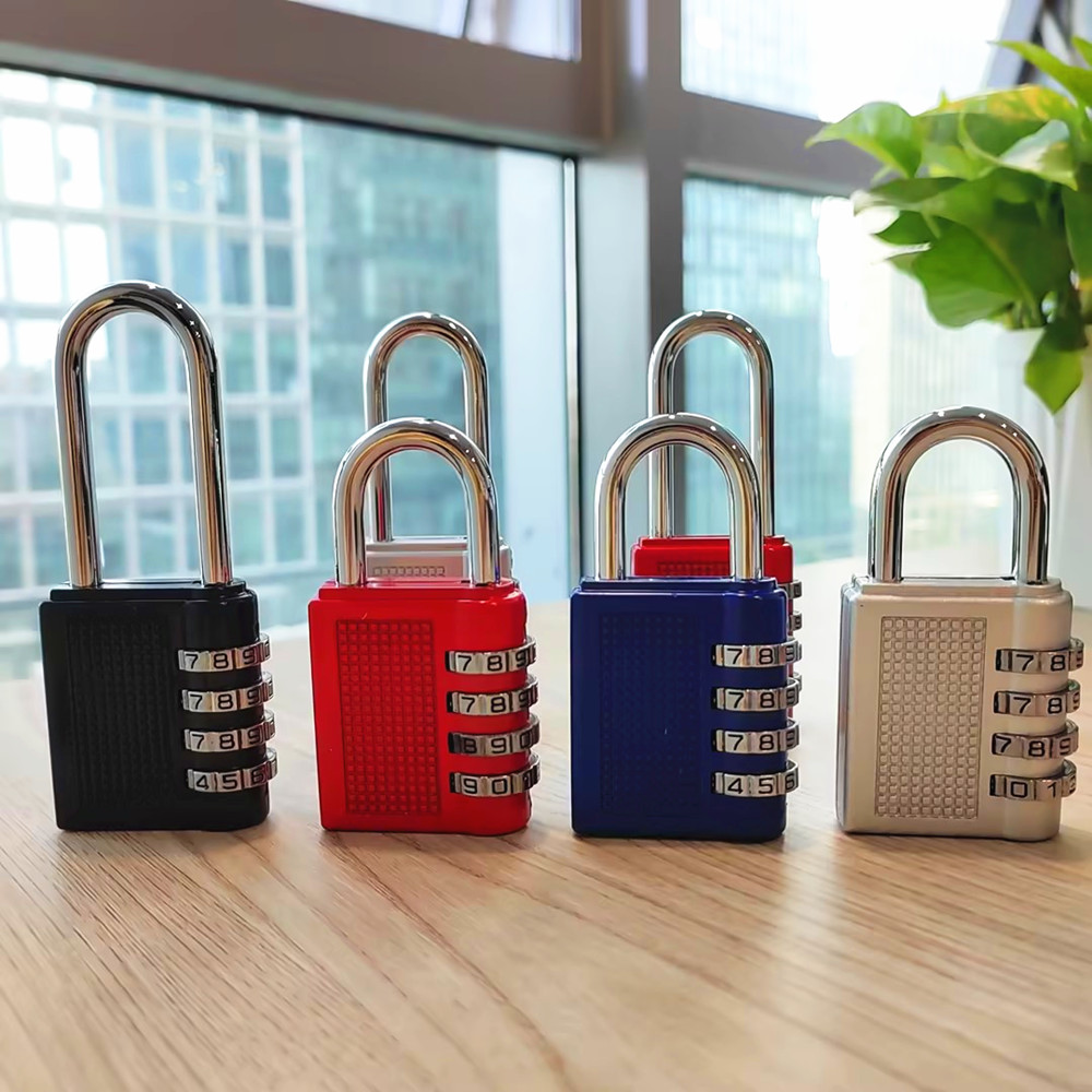 Big 4 Digit Combination Lock Square Heavy Custom Logo Digital 4-digit Code Security Lock Combination Padlock