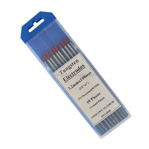 De gros 1 8 de tungstène électrodes-Netum — soudage tig à pointe rouge, électrode en tungstène, 2% "x 7", pour soudure tig, 1/8