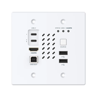 4K60 AV Over IP Kodlayıcı Duvar Paneli, HDMI USB C Girişi, KVM Over IP ve PoE Desteği, ABD 2'li Duvar Paneli AV Over IP Kodlayıcı