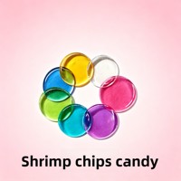 Bonbons ronds transparents colorés, saveur de fruits arc-en-ciel, gaufrettes croustillantes, bonbons pour les enfants, collation pour les fêtes