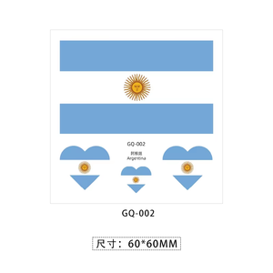 Hot 36 Pays Drapeau Visage <span class=keywords><strong>Tatouages</strong></span> Autocollants Patriotiques Temporaires en Stock Autocollant De Tatouage - Product Image 5