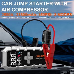 <span class=keywords><strong>Arrancador</strong></span> de Baterías Portátil Q57 con Compresor de Aire, Peak Amp 2500A, 21800 mAh, 150 PSI, Banco de Energía USB - Product Image 2