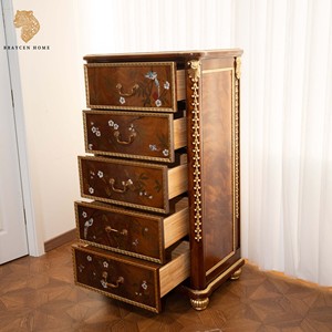 Meuble ancien chinois <span class=keywords><strong>en</strong></span> <span class=keywords><strong>acajou</strong></span>, commode à tiroirs sculptée, armoire de rangement <span class=keywords><strong>en</strong></span> <span class=keywords><strong>bois</strong></span> massif, meuble d'appoint pour salon - Product Image 2